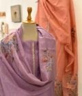 Hand Highlighted Chanderi Cotton Jaamdani Salwar Set by Ikhtirah