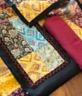 Kalaa :  Pure Jaam Cotton Satin - Handcrafted Patchwork Salwar Set by Ikhtirah - Image 4