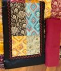 Kalaa :  Pure Jaam Cotton Satin - Handcrafted Patchwork Salwar Set by Ikhtirah - Image 3