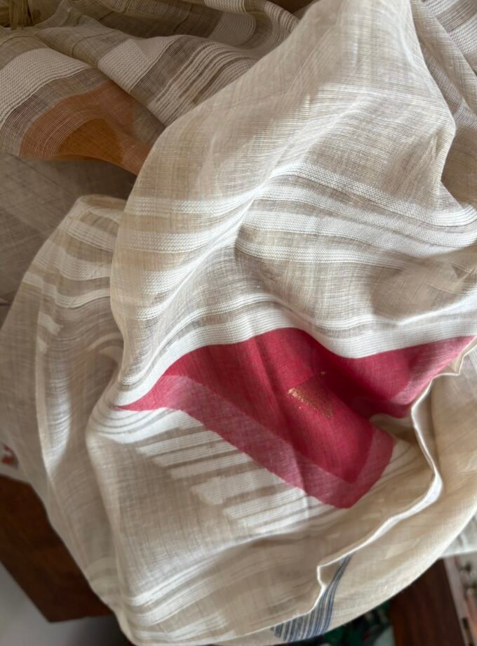 Embroidered Chanderi Cotton Jaamdani Salwar Set by Ikhtirah