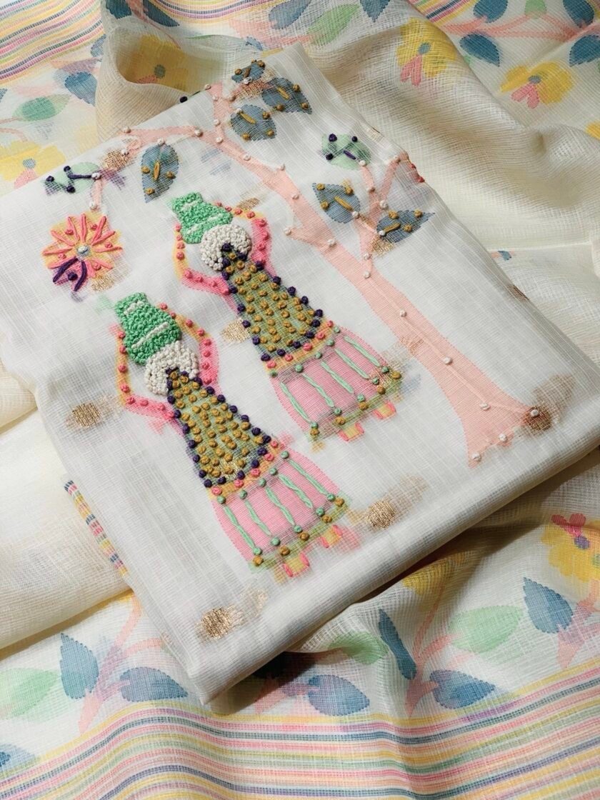 Hand Embroidered Kota Salwar by Ikhtirah