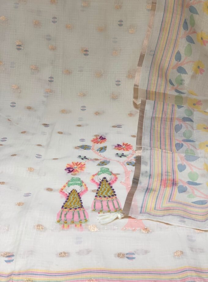 Hand Embroidered Kota Salwar by Ikhtirah