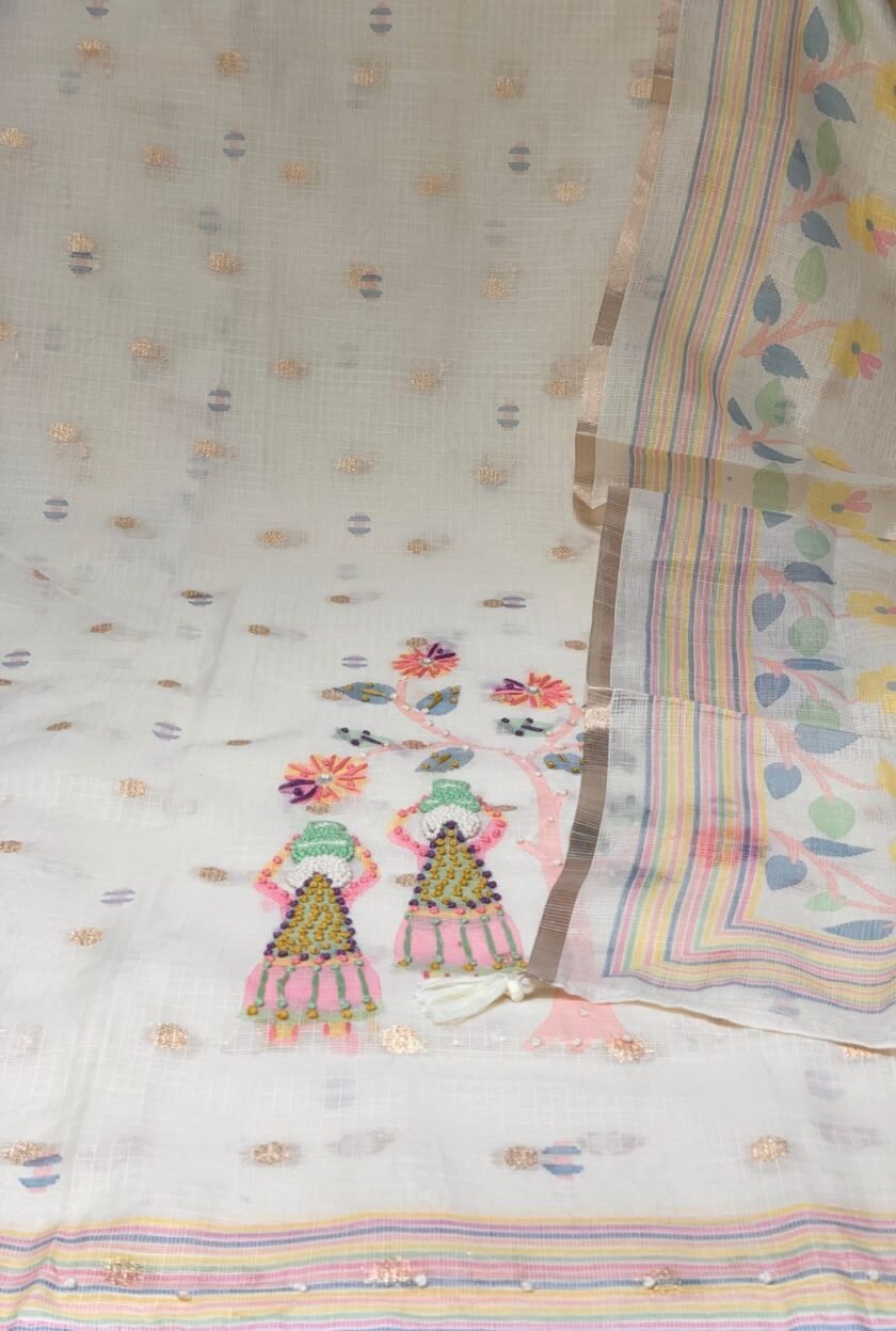 Hand Embroidered Kota Salwar by Ikhtirah - Image 9