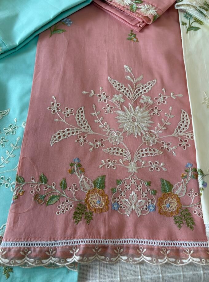 Embroidered Pure Cotton Designer Salwars by Ikhtirah