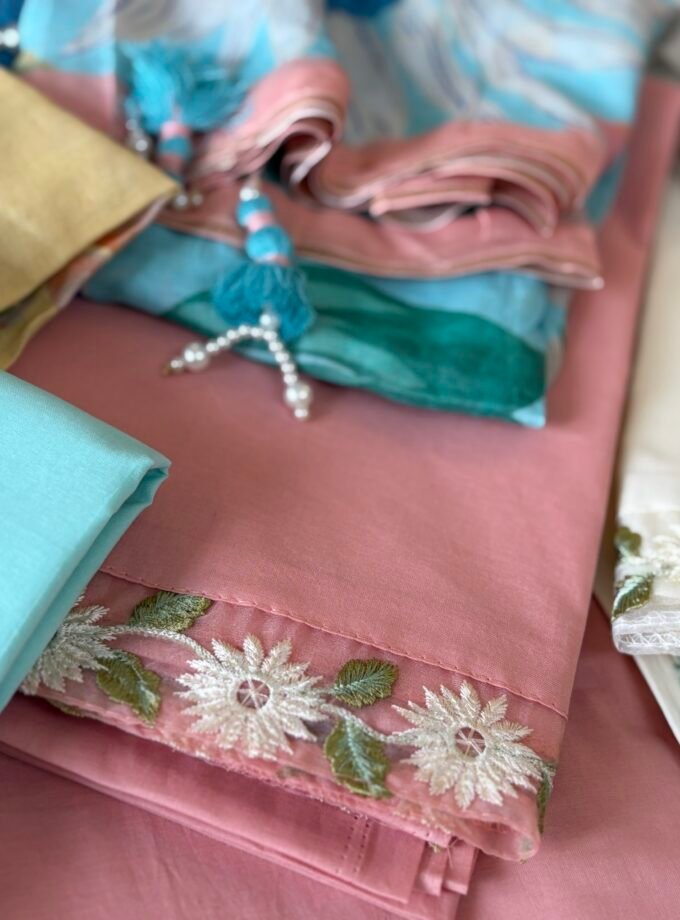 Embroidered Pure Cotton Designer Salwars by Ikhtirah