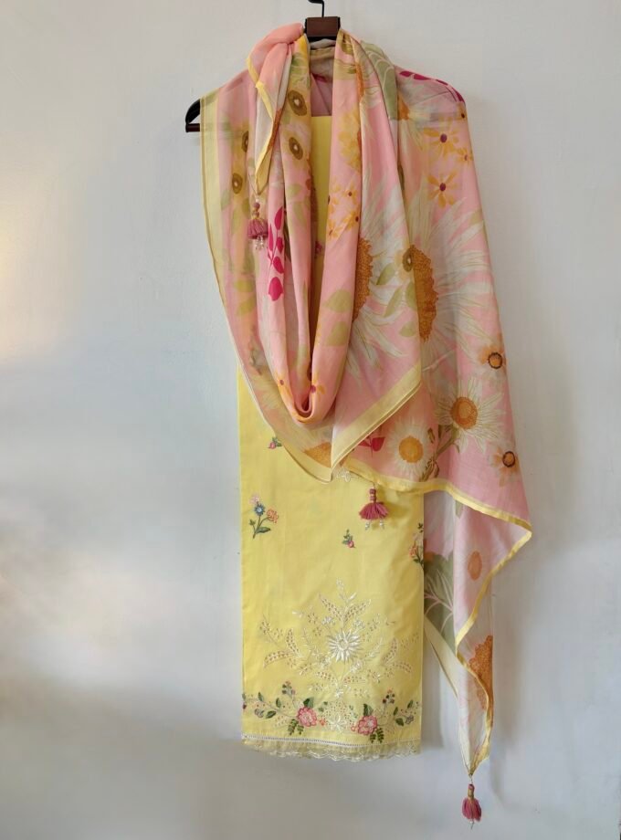 Embroidered Pure Cotton Designer Salwars by Ikhtirah