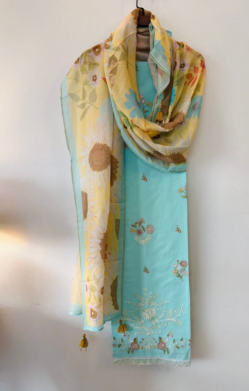 Embroidered Pure Cotton Designer Salwars by Ikhtirah