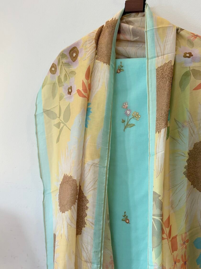 Embroidered Pure Cotton Designer Salwars by Ikhtirah - Image 9
