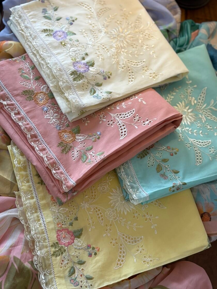 Embroidered Pure Cotton Designer Salwars by Ikhtirah - Image 9