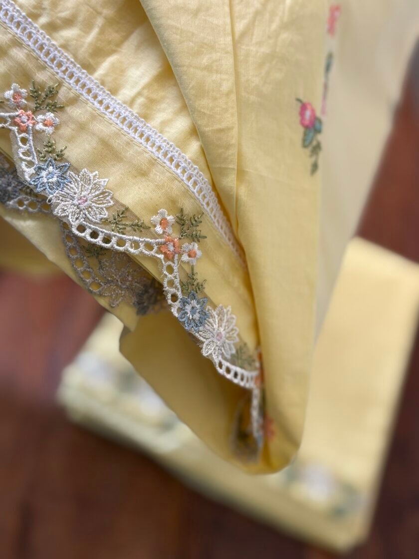 Embroidered Pure Cotton Designer Salwars by Ikhtirah - Image 6