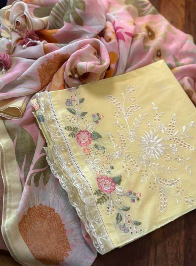 Embroidered Pure Cotton Designer Salwars by Ikhtirah