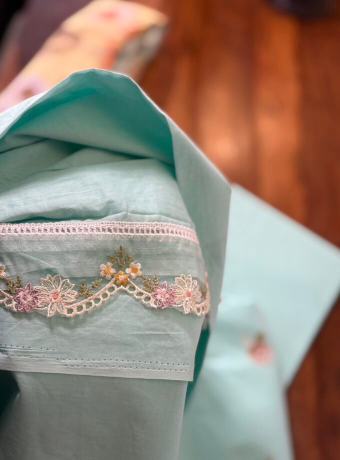 Embroidered Pure Cotton Designer Salwars by Ikhtirah