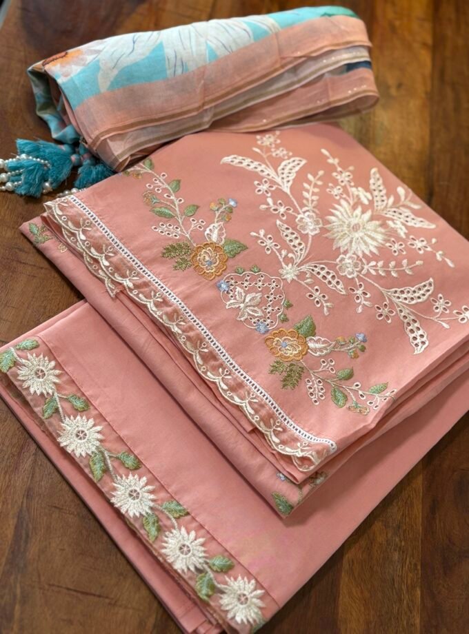 Embroidered Pure Cotton Designer Salwars by Ikhtirah