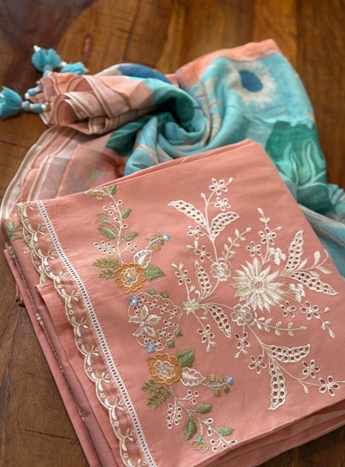 Embroidered Pure Cotton Designer Salwars by Ikhtirah