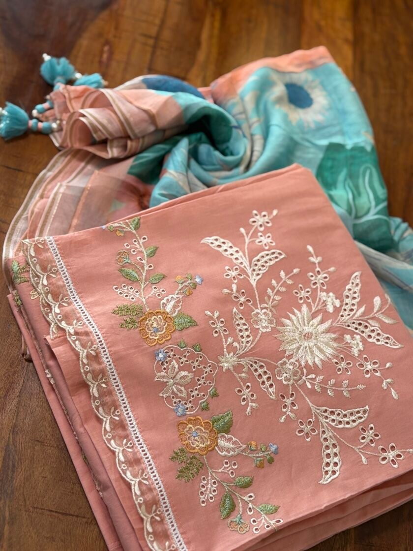 Embroidered Pure Cotton Designer Salwars by Ikhtirah - Image 7