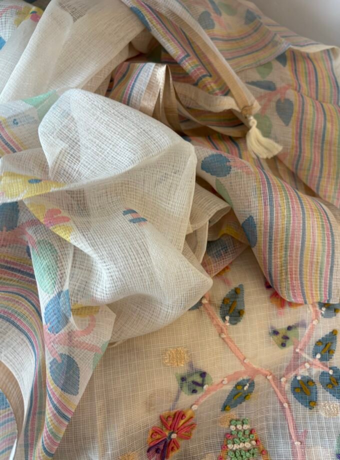 Hand Embroidered Kota Salwar by Ikhtirah