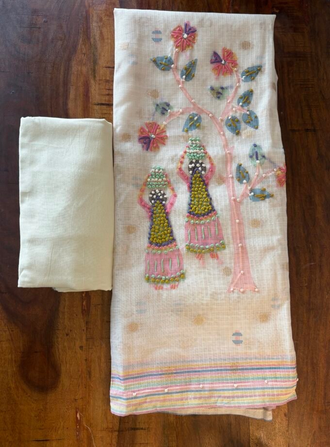 Hand Embroidered Kota Salwar by Ikhtirah