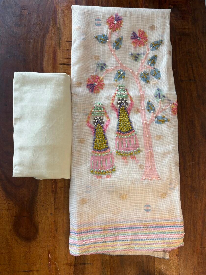 Hand Embroidered Kota Salwar by Ikhtirah - Image 7
