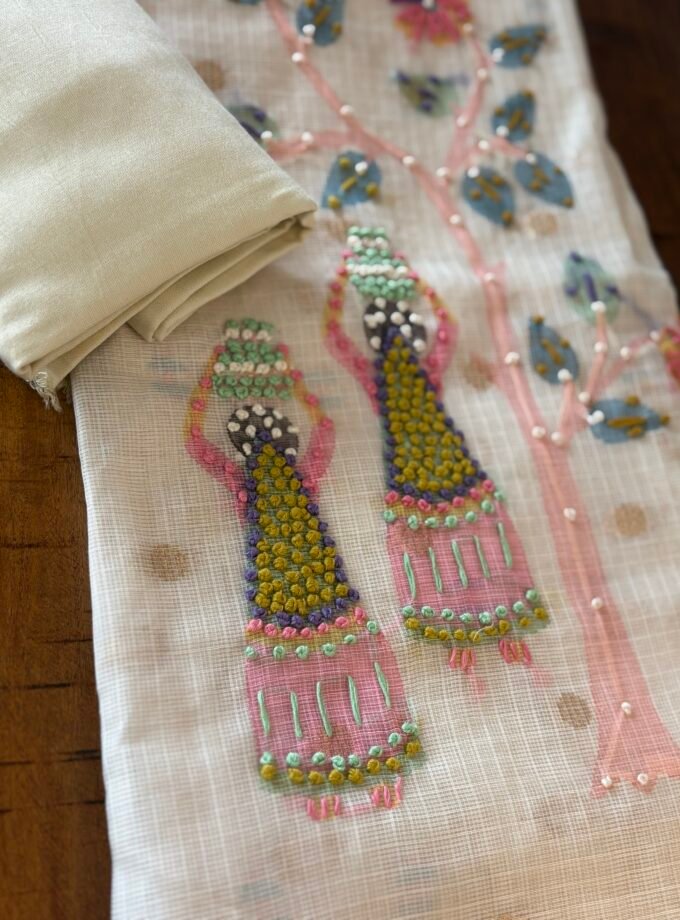 Hand Embroidered Kota Salwar by Ikhtirah