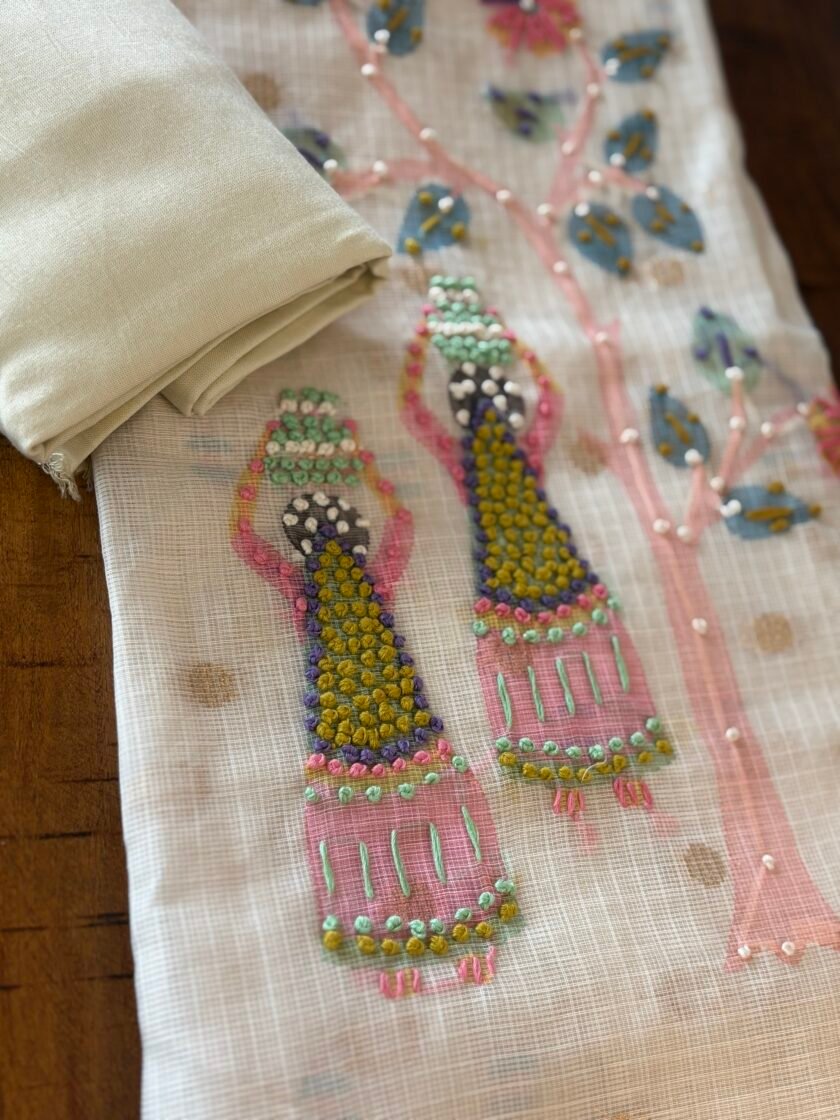 Hand Embroidered Kota Salwar by Ikhtirah - Image 2