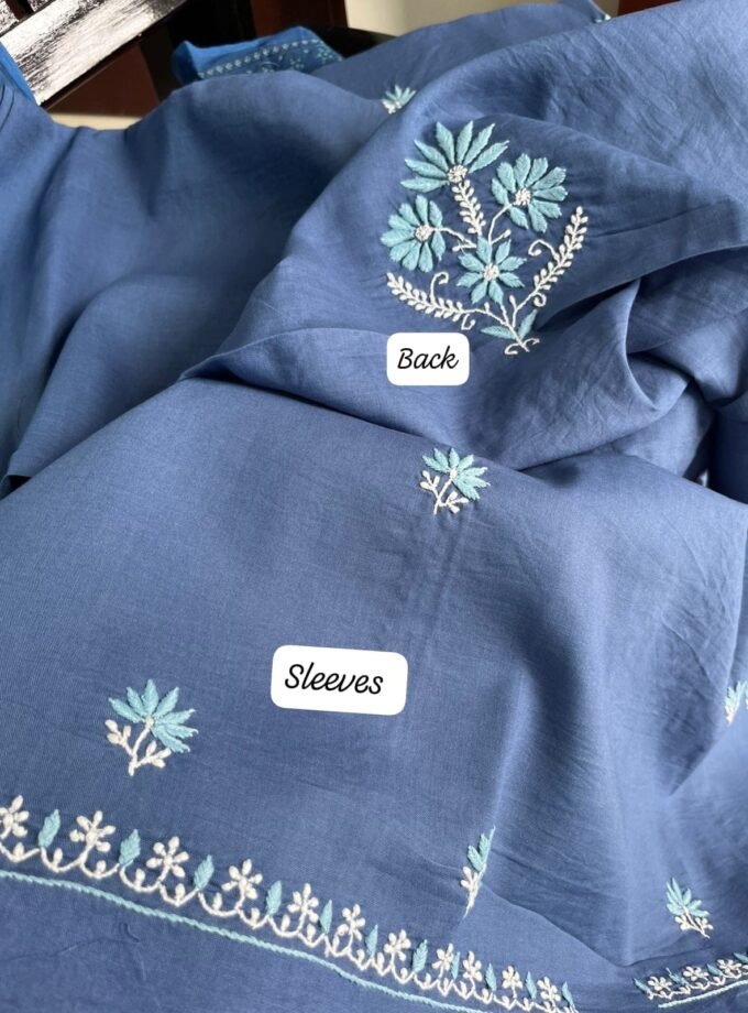 Pure Cotton Chickankari Mix and Match Salwar Set by Ikhtirah