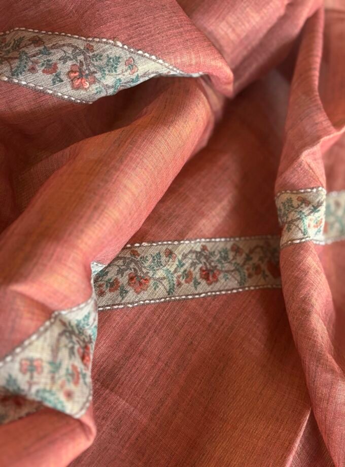 Hand Kantha worked Khadi Silk Salwar by Ikhtirah