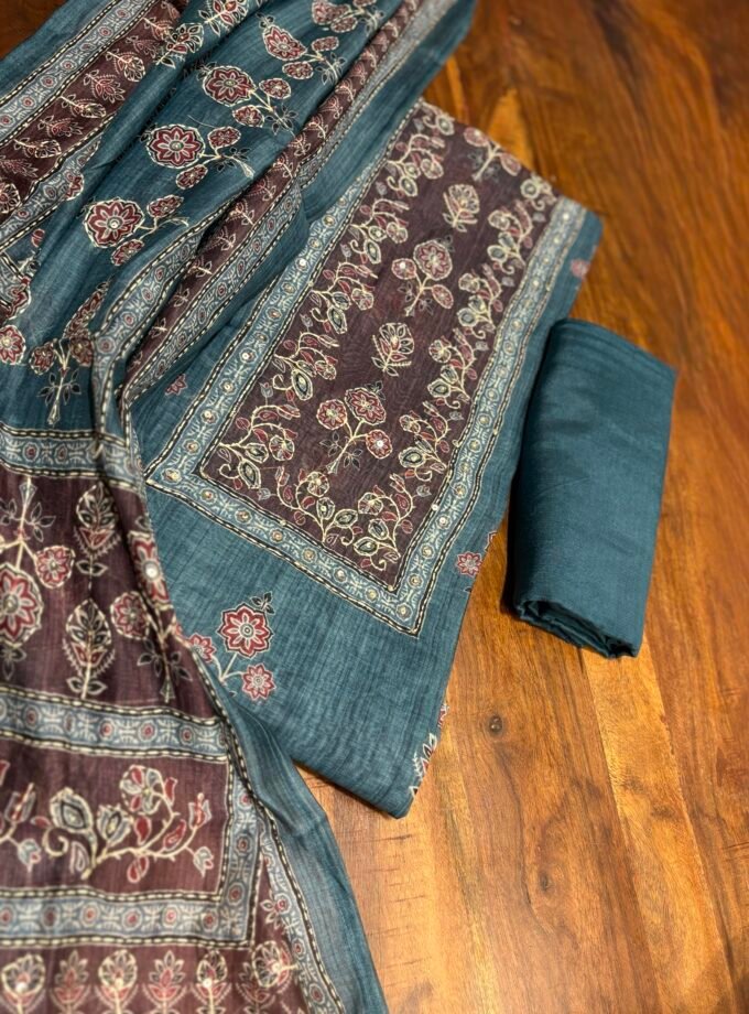 Hand Kantha on Chanderi Cotton Salwars by Ikhtirah
