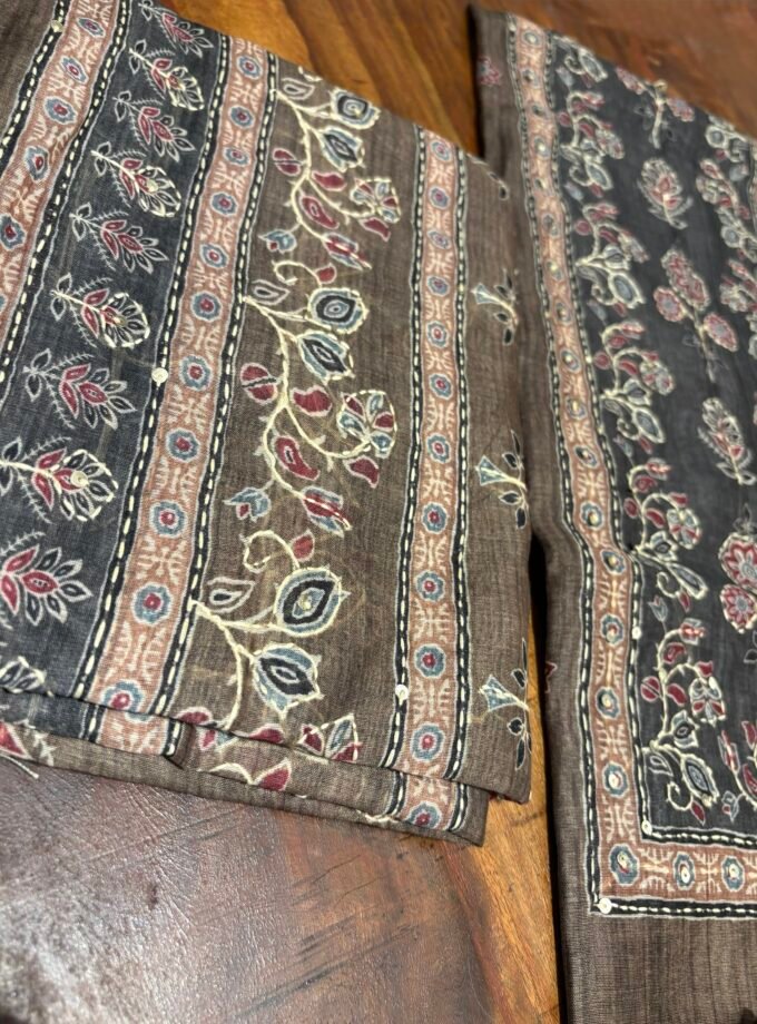 Hand Kantha on Chanderi Cotton Salwars by Ikhtirah