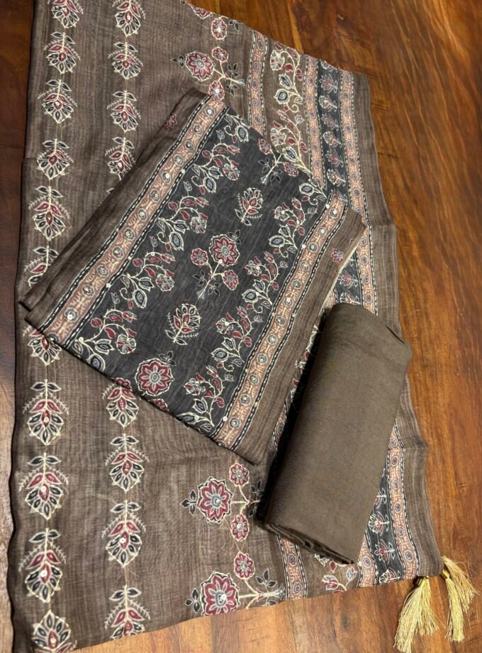 Hand Kantha on Chanderi Cotton Salwars by Ikhtirah