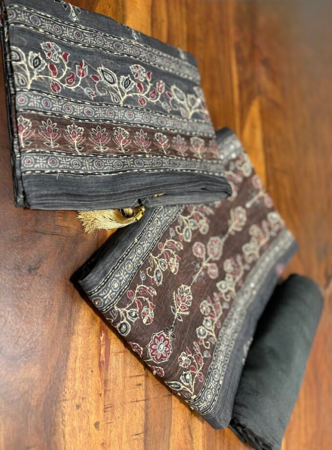 Hand Kantha on Chanderi Cotton Salwars by Ikhtirah