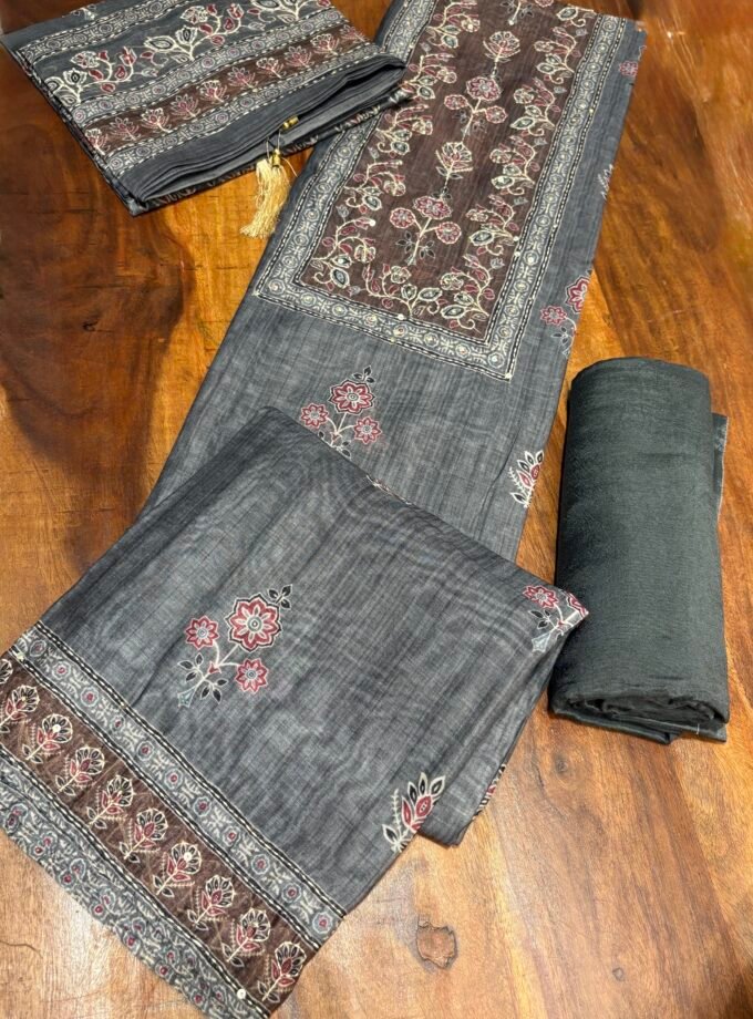 Hand Kantha on Chanderi Cotton Salwars by Ikhtirah