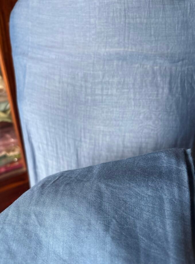 Cutwork Pure Mul Chanderi Silk Salwars by Ikhtirah (Blue)