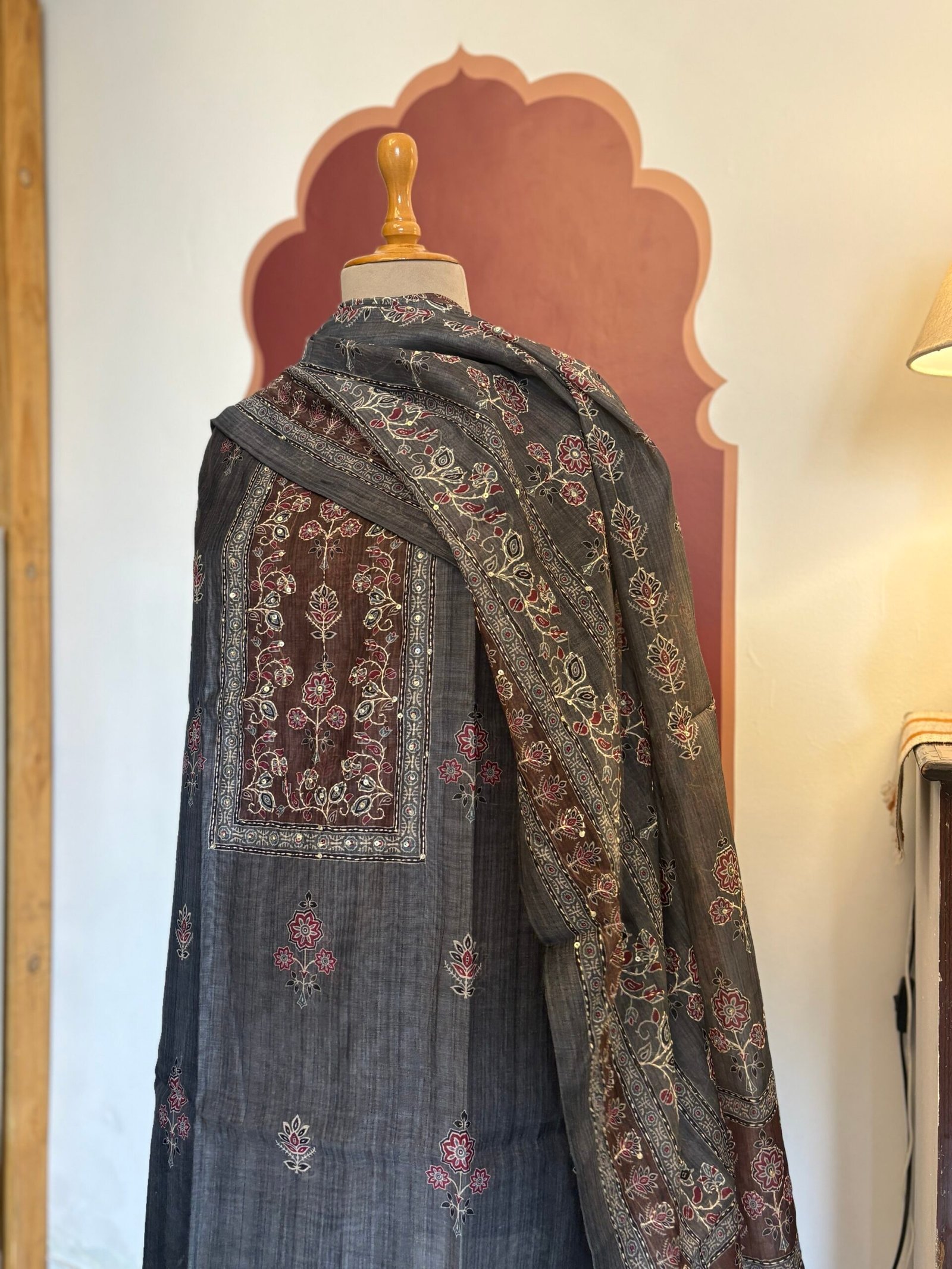 Hand Kantha on Chanderi Cotton Salwars by Ikhtirah