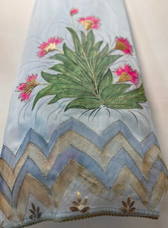 HandPainted Organza by Organza Salwar suit by Ikhtirah