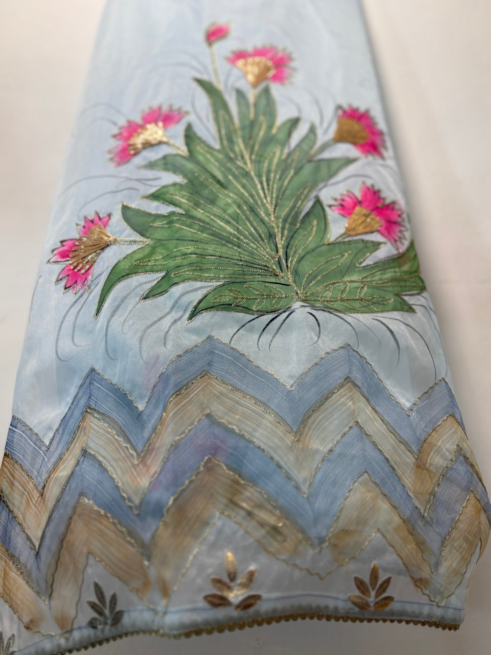 HandPainted Organza by Organza Salwar suit by Ikhtirah - Image 5