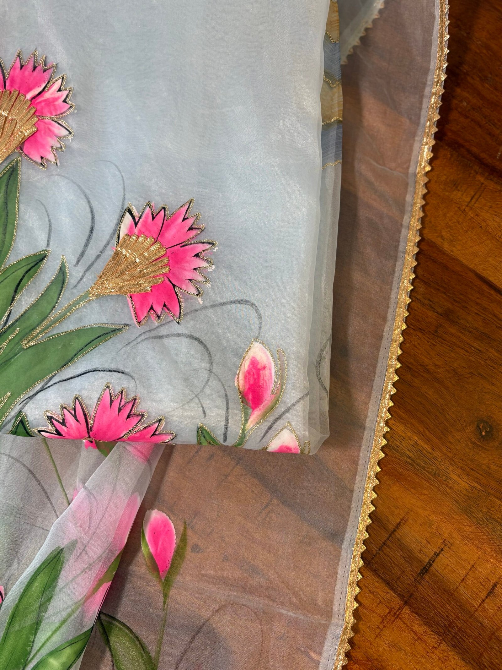 HandPainted Organza by Organza Salwar suit by Ikhtirah - Image 8