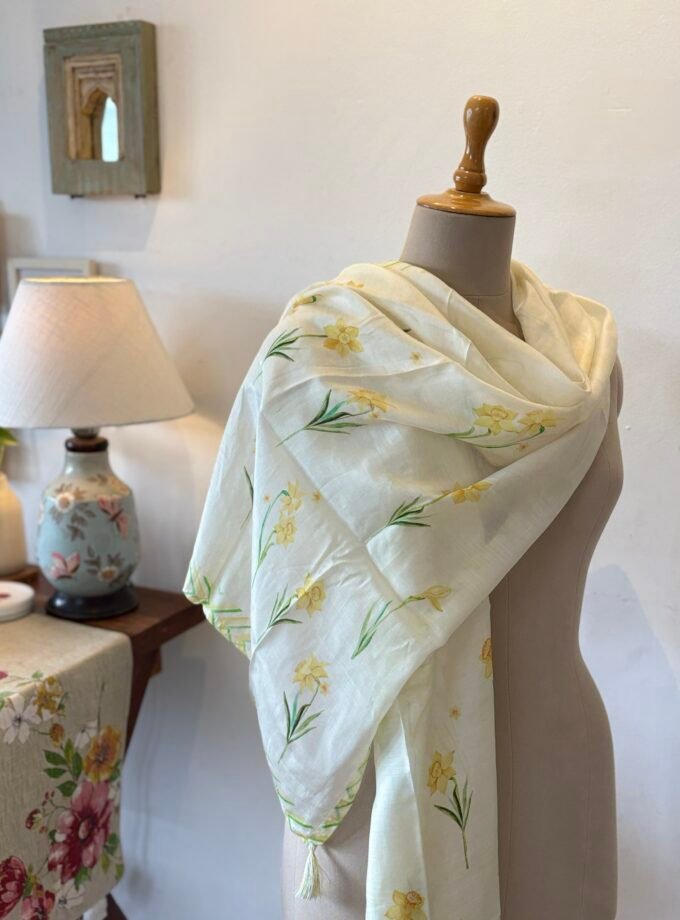 Breezy Muslin With hand highlighted Salwar by Ikhtirah