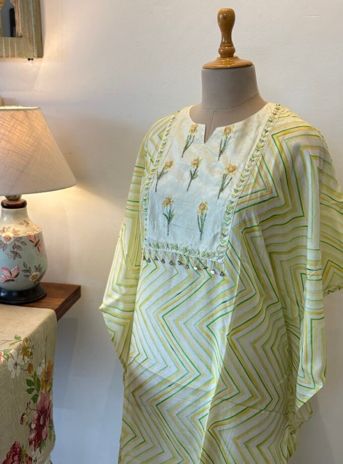 Breezy Muslin With hand highlighted Salwar by Ikhtirah