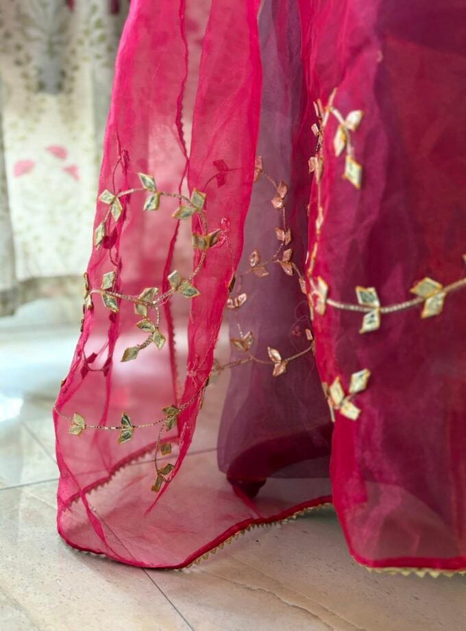 Handworked Organza by Organza Salwars by Ikhtirah