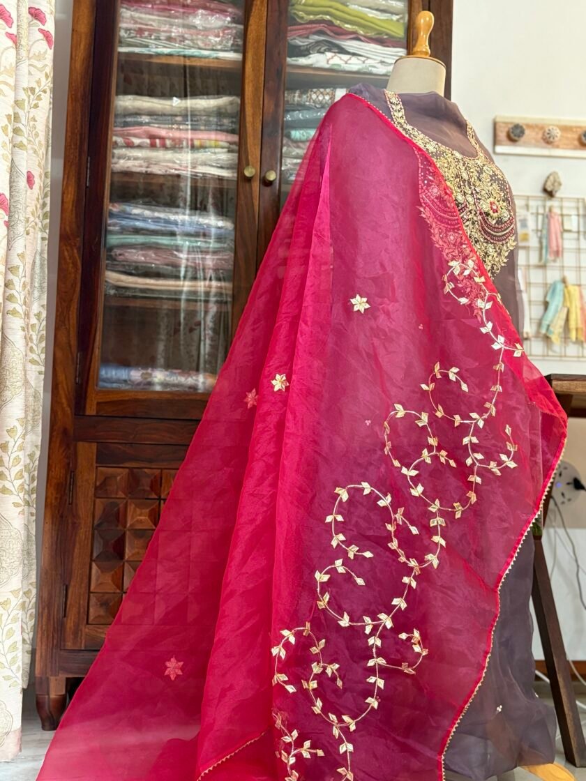 Handworked Organza by Organza Salwars by Ikhtirah - Image 4