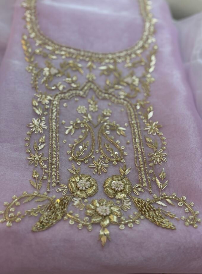 Handworked Glass Organza by Organza Salwars by Ikhtirah (lavender)
