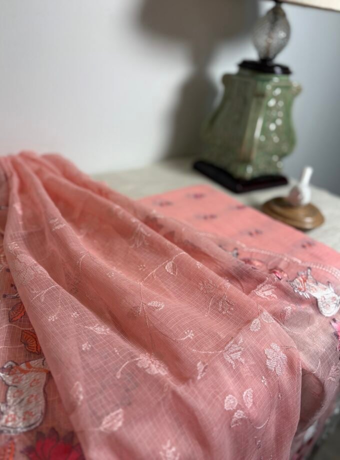 Pichwai Embroidered Pure Soft Cotton Kota Salwar by Ikhtirah