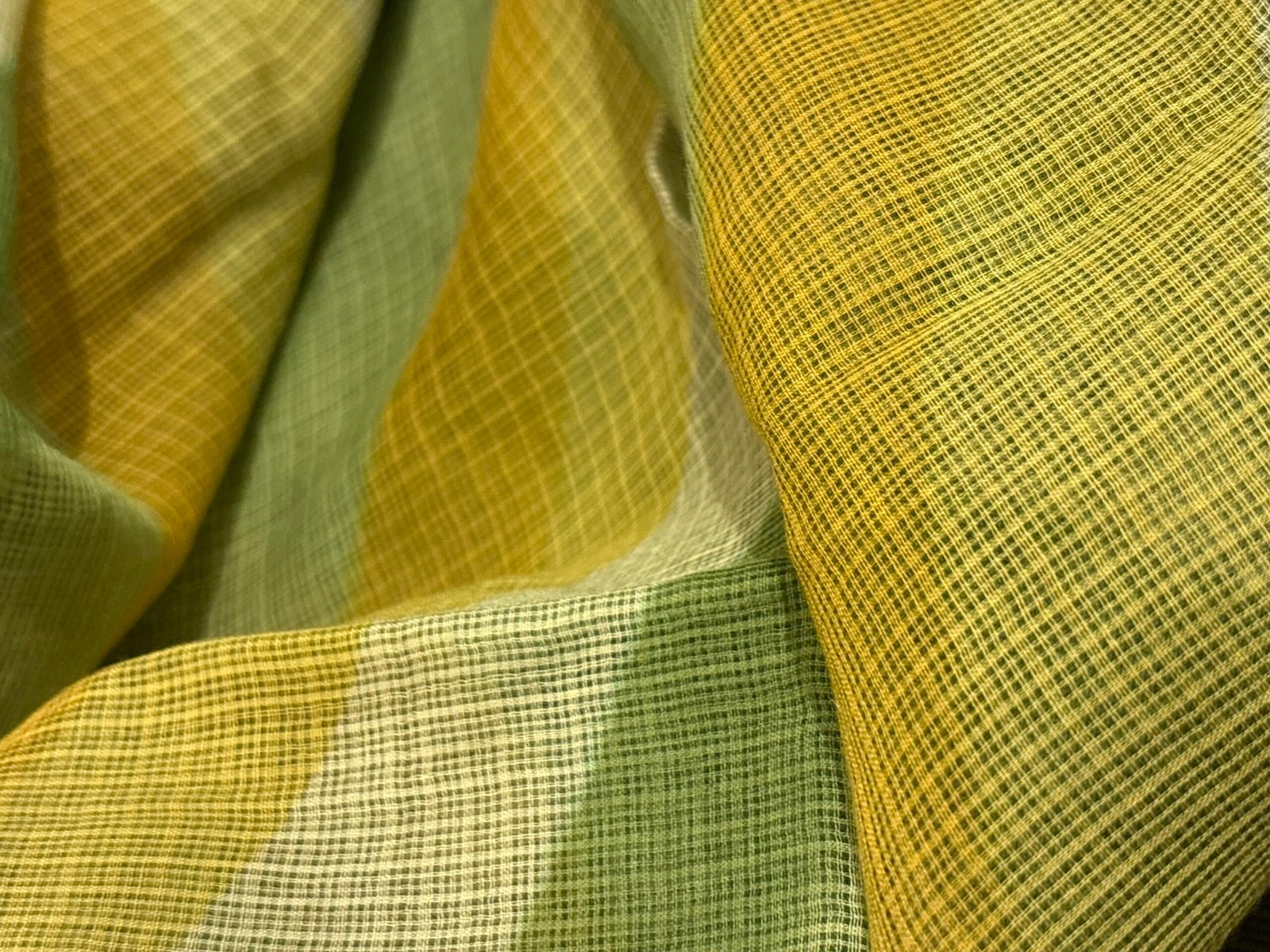 Pure Cotton Kota by Kota with hand mirror work Salwars by Ikhtirah (Mehdi Green) - Image 2