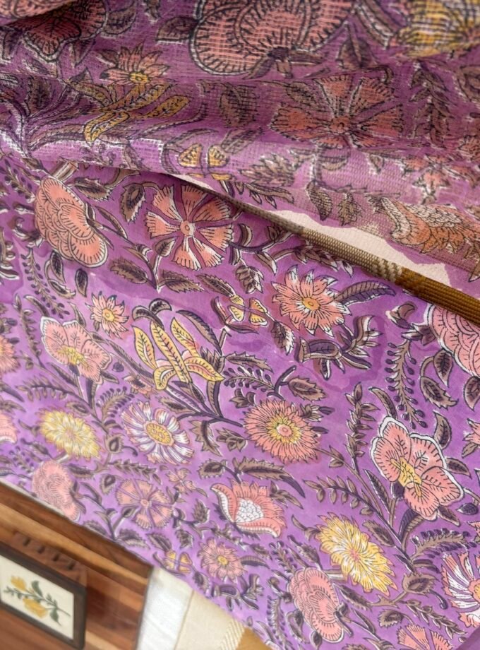 Pure Cotton Handblock Salwars with Pure Kota Dupatta by Ikhtirah