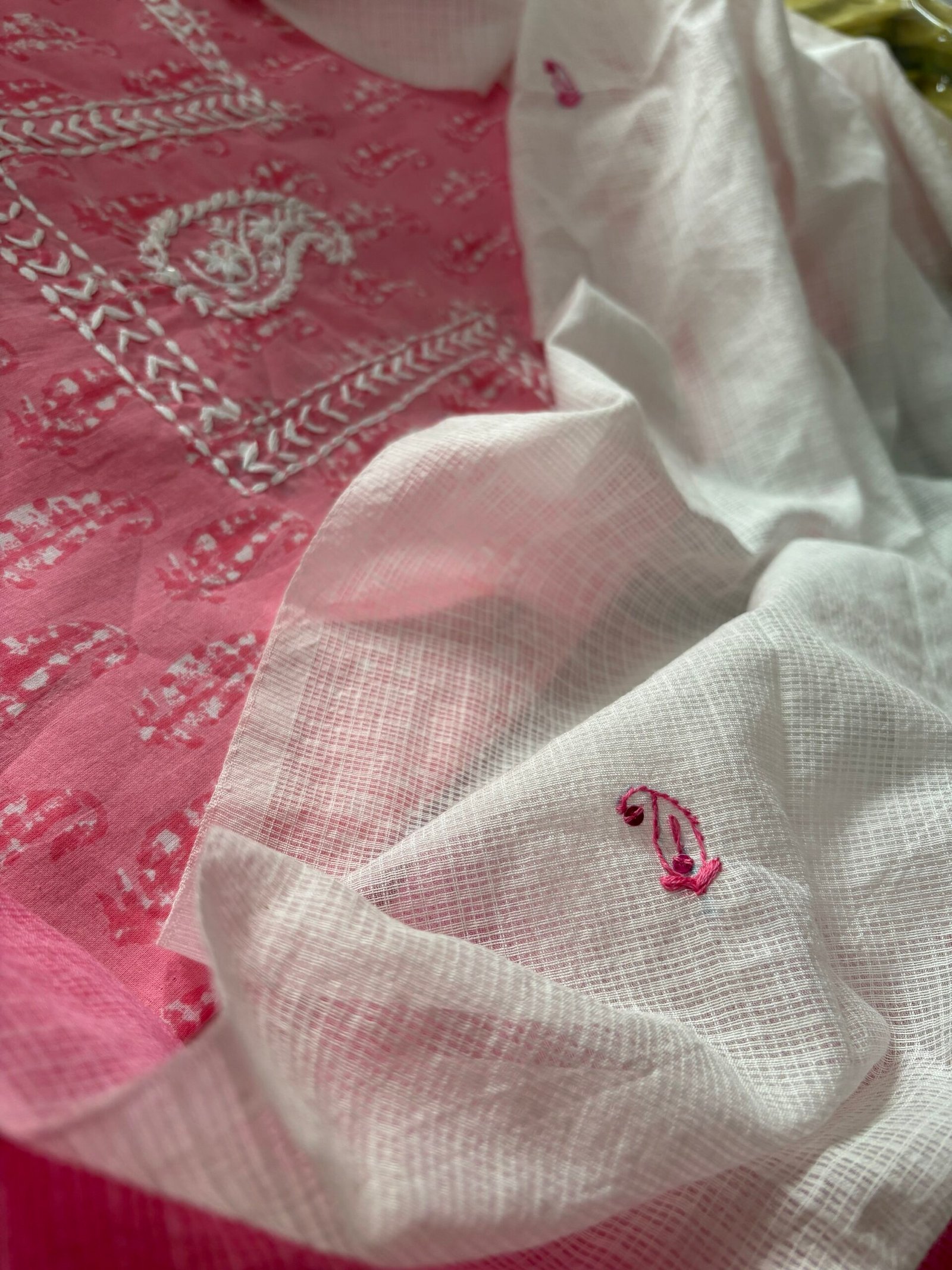 Hand Embroidered Pure Cotton Salwar by Ikhtirah - Image 2