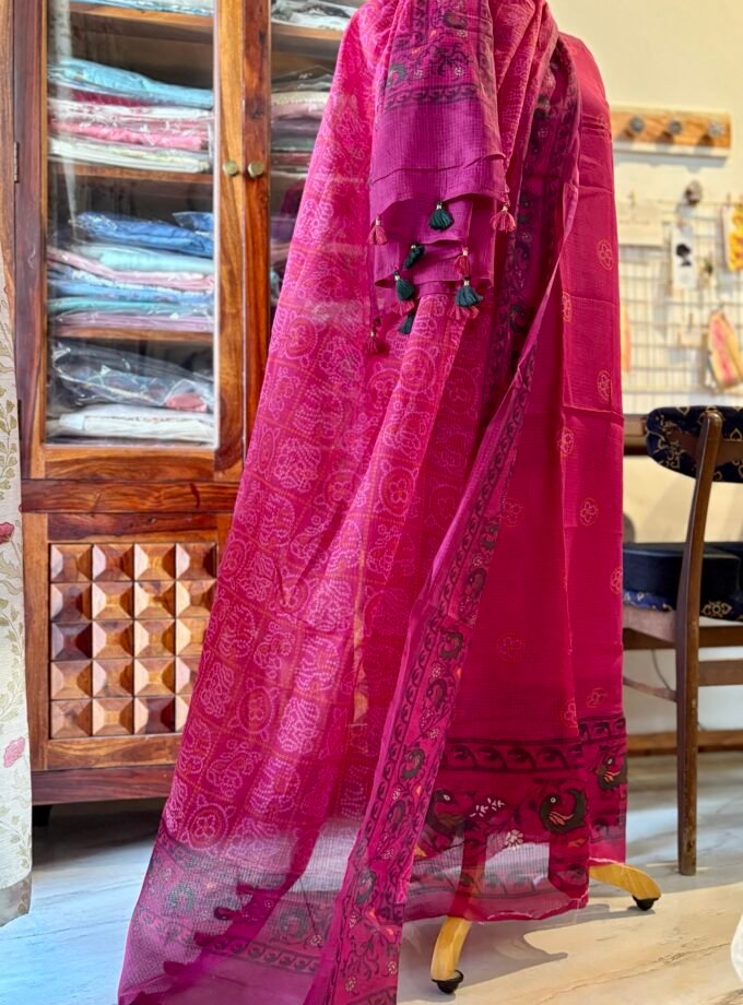Pure Cotton Kota by Kota Patola-Bandhej inspired Salwars by Ikhtirah