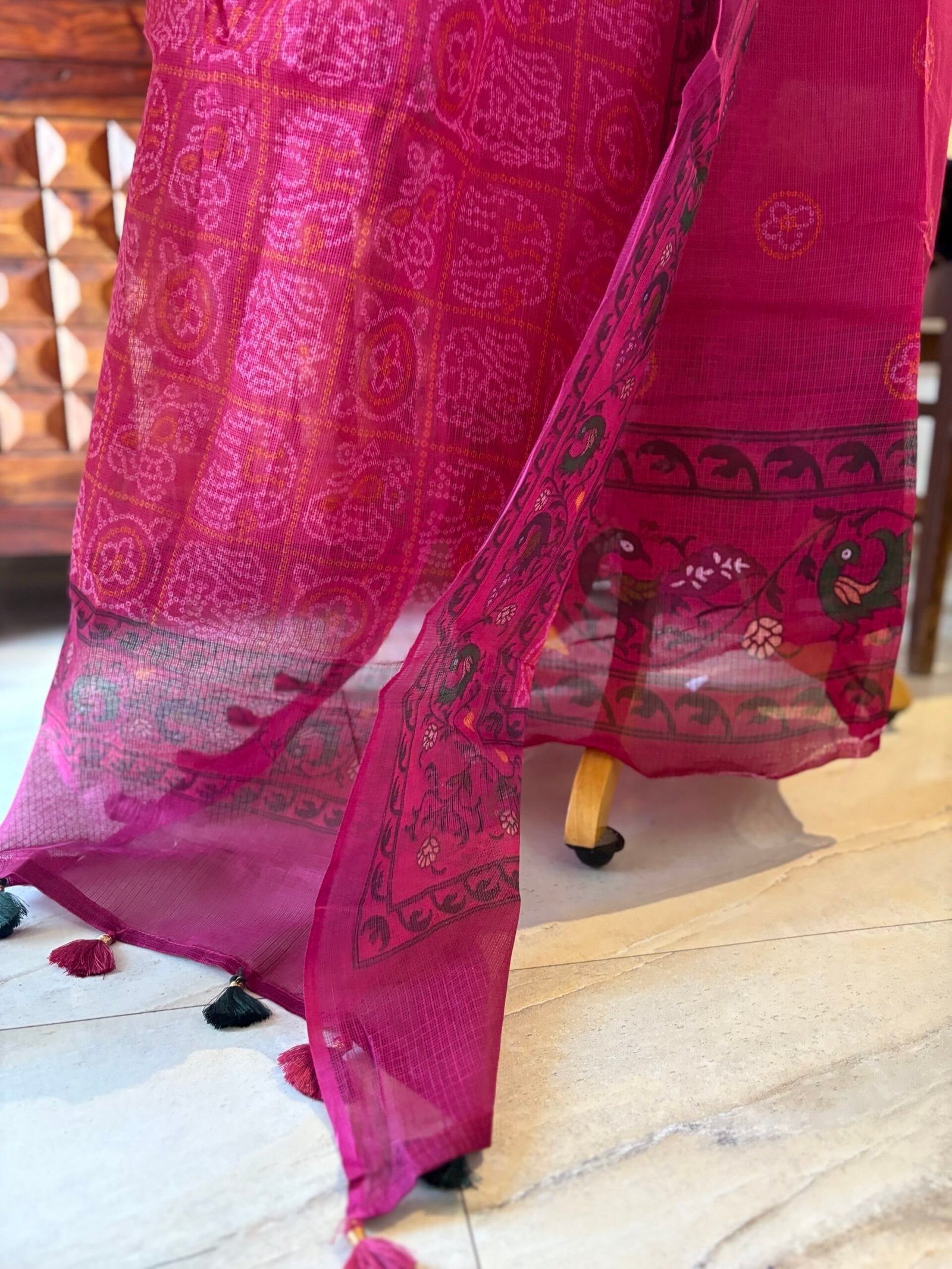 Pure Cotton Kota by Kota Patola-Bandhej inspired Salwars by Ikhtirah - Image 4