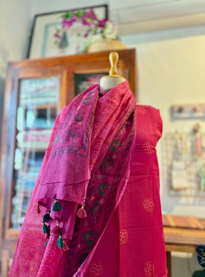 Pure Cotton Kota by Kota Patola-Bandhej inspired Salwars by Ikhtirah