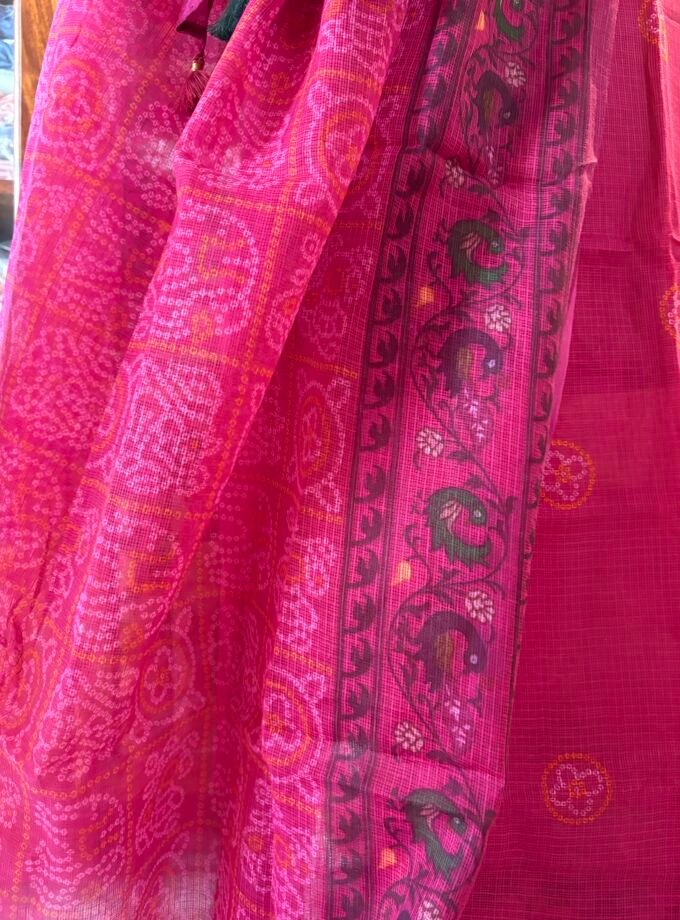 Pure Cotton Kota by Kota Patola-Bandhej inspired Salwars by Ikhtirah