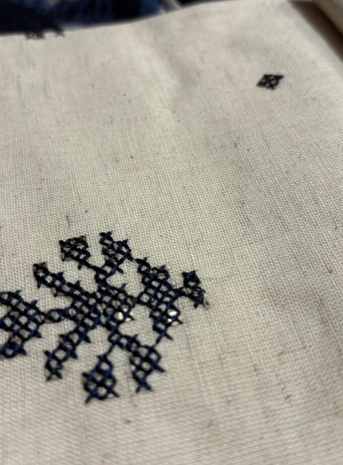 Khadi Cotton Set with Pure Chanderi Silk Dupatta by Ikhtirah